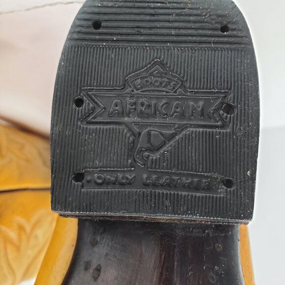 Ostrich Cowboy Boots African Only Leather Stitched Mexico \